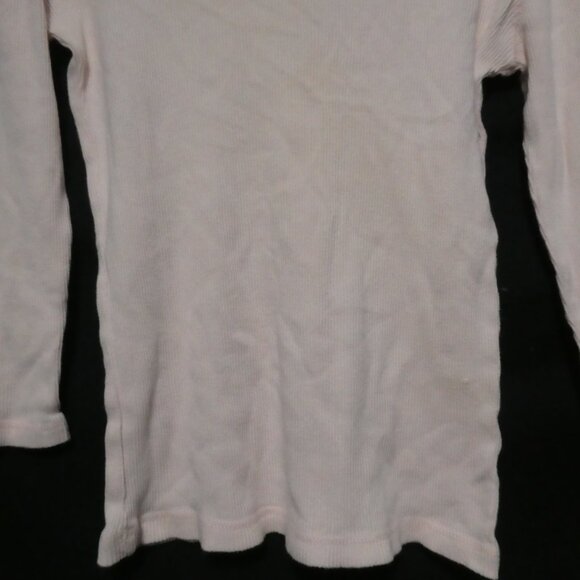 GAP | medium | Light Pink | Ribbed Long Sleeve Crew Neck Shirt - Picture 14 of 16